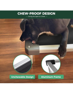 Cama Elevada para Perros FXW TitanNest Negra 58.4x43.2 cm 2