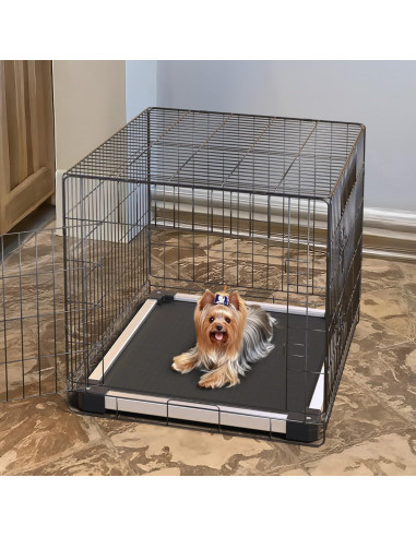 Cama Elevada para Perros FXW TitanNest Negra 58.4x43.2 cm