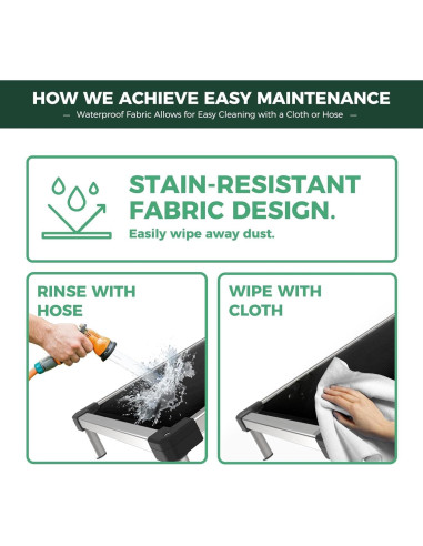 Cama Elevada para Perros FXW TitanNest Negra 58.4x43.2 cm