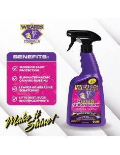 Cera en Spray Wizards Mística 620 g - Detallador Brillante 2