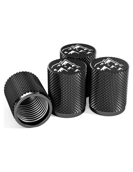 Tapas de Válvula de Neumático Steel Hawk - Acero Inoxidable CNC - 4 Piezas