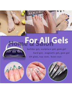 Lámpara Secadora de Uñas W&H 220W LED UV 57 LEDs 4 Modos 2