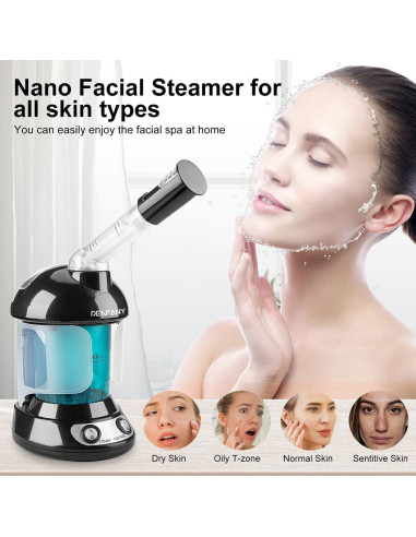 Vaporizador Facial DENFANY Nano Iónico con Brazo Extensible 360