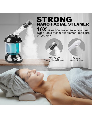 Vaporizador Facial DENFANY Nano Iónico con Brazo Extensible 360