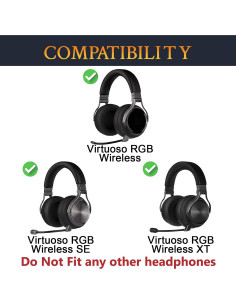 Almohadillas de Reemplazo SOULWIT para Corsair Virtuoso RGB 2