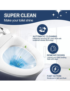 Limpiador de Inodoro Msvvko - Tabletas Automáticas 6 Unidades 2