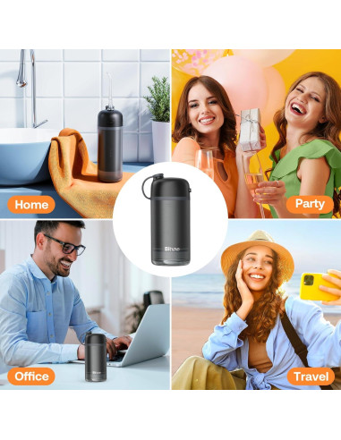 Irrigador Dental Portátil Bitvae P1 Negro, IPX7, 40 Días Batería