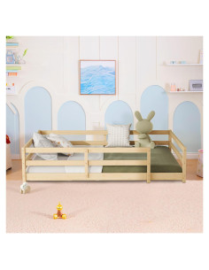Cama Montessori Completa Lyngins Natural sin Puertas