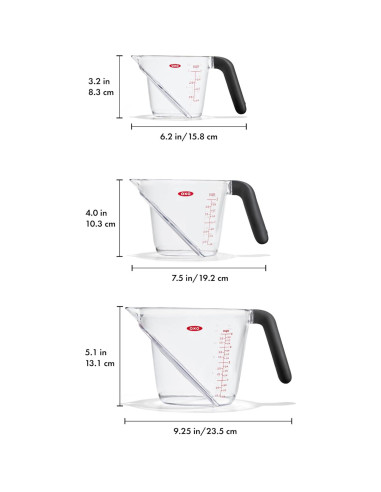 Set de Tazas Medidoras Anguladas OXO Good Grips 3 Piezas