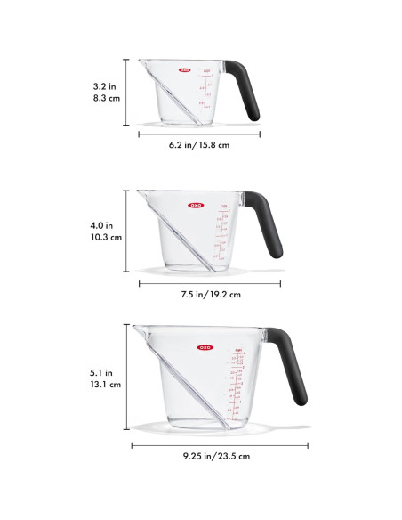 Set de Tazas Medidoras Anguladas OXO Good Grips 3 Piezas