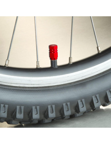 Tapas de Válvula de Neumático Performore 8 Pcs Rojo Universal