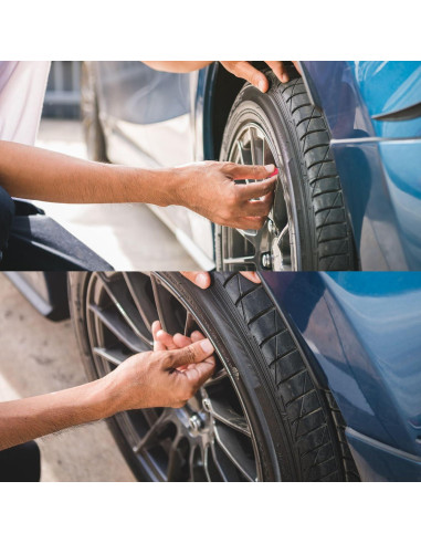 Tapas de Válvula de Neumático Performore 8 Pcs Rojo Universal