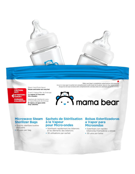 Bolsas Esterilizadoras Mama Bear - 10 Unidades - Libre de BPA