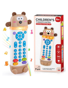 Juguete Control Remoto Bebé Oso Marrón con Luces y Sonidos