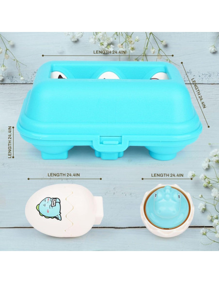 Juguete Educativo Sensorial de Huevo Dino FIVEDAOGANG - 6 Piezas