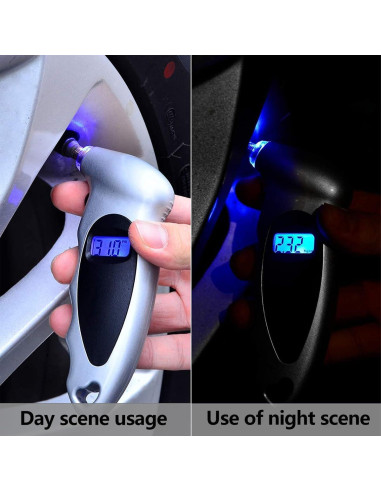 Medidor Digital de Presión de Neumáticos Kewucn 10.34 bar