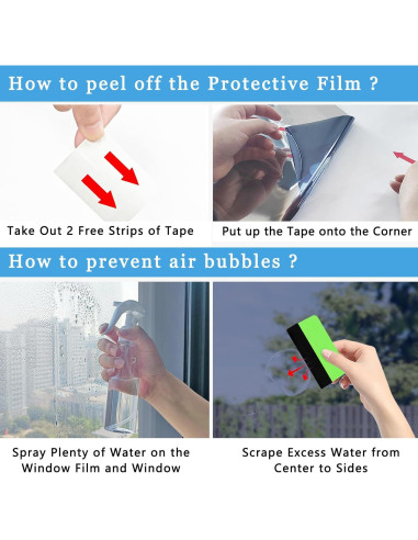 Película de Ventana Lmlpt 30x200 cm Azul Plata Autoadhesiva