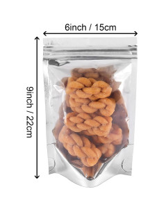 Bolsas Reutilizables Mylar ZOENHOU 15.24x22.86cm 200 Unidades 2