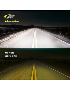 Bombillas de luz de niebla Cougar Motor H4 9003 6500K - Paquete de 2 2