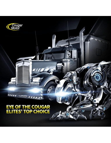 Bombillas de luz de niebla Cougar Motor H4 9003 6500K - Paquete de 2