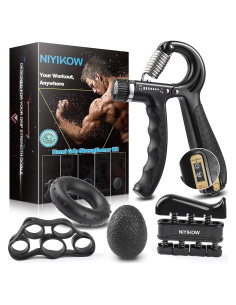 Kit de Fortalecedor de Agarre de Mano NIYIKOW - 5 Piezas