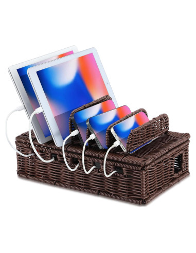 Caja de Gestión de Cables CroBlissful 31.6x19.3x15 cm Café