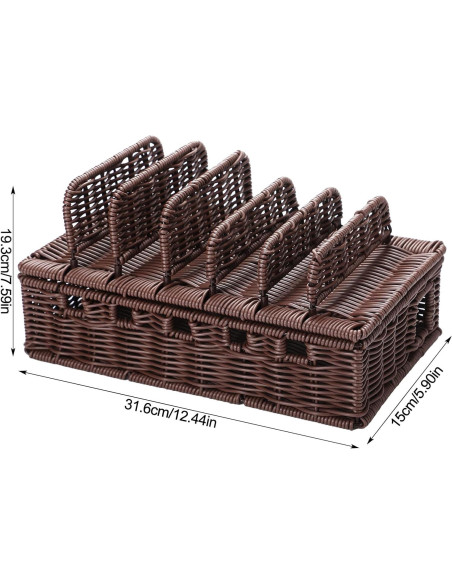 Caja de Gestión de Cables CroBlissful 31.6x19.3x15 cm Café