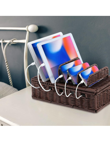 Caja de Gestión de Cables CroBlissful 31.6x19.3x15 cm Café