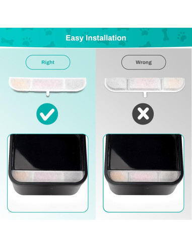 6 Filtros de Reemplazo SgurFin para Fuente de Agua 2.5L