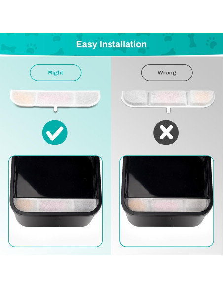 6 Filtros de Reemplazo SgurFin para Fuente de Agua 2.5L