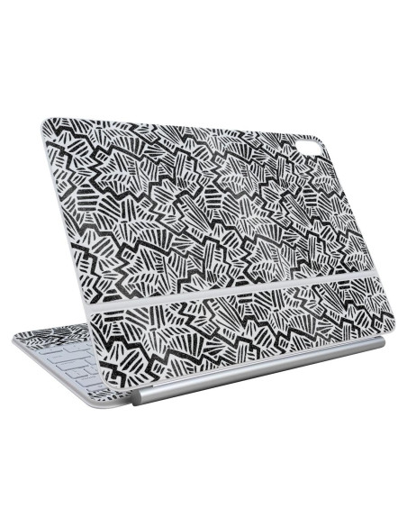 Piel Brillante MightySkins para Apple Magic Keyboard iPad Air 13" - Negro Abstracto