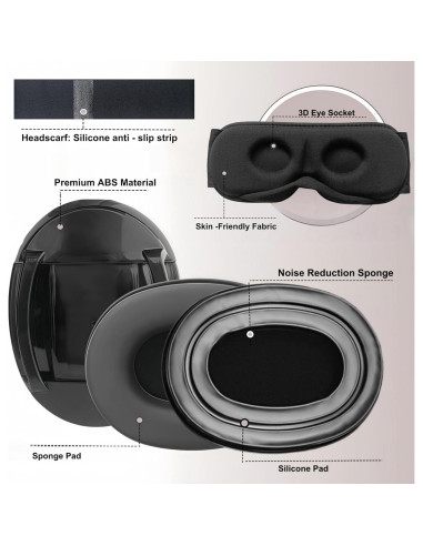 Juego de tapones para oídos y máscara para dormir ZOZZGO