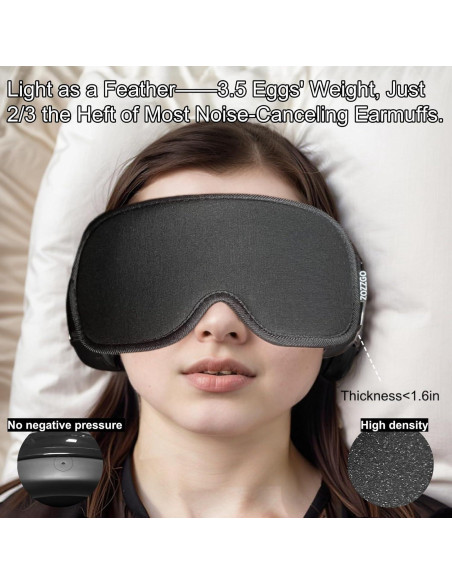 Juego de tapones para oídos y máscara para dormir ZOZZGO