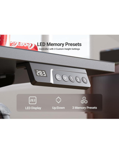 Escritorio de pie eléctrico ajustable Seang P4.01.001.0001 101.6x60.96cm