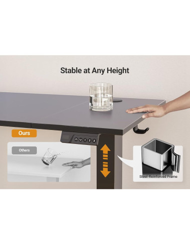 Escritorio de pie eléctrico ajustable Seang P4.01.001.0001 101.6x60.96cm