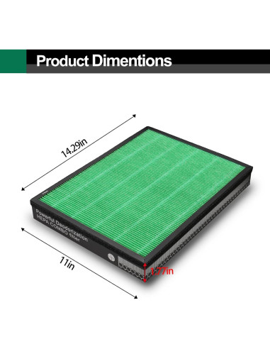 Filtro de Reemplazo HEPA y Carbón Smilyan AP-2015-FP para Coway Airmega 400