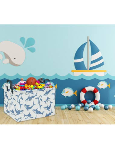 Cesta de Almacenamiento Plegable TIBAOLOVER Tiburón Bebé 38x25cm