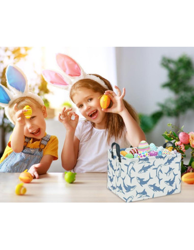 Cesta de Almacenamiento Plegable TIBAOLOVER Tiburón Bebé 38x25cm