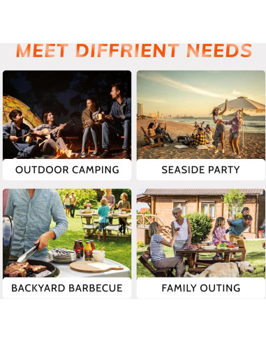 Parrilla de Barbacoa Portátil MAISON BACKYARDS 35.6 cm Carbón