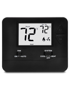 Termostato Digital No Programable ELECTECK 1 Calor 1 Frío LCD
