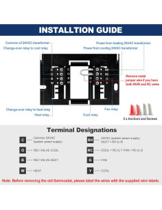 Termostato Digital No Programable ELECTECK 1 Calor 1 Frío LCD 2
