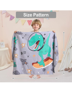 Toalla con Capucha Softan Dinosaurio 127x76 cm Super Absorbente 2