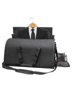 Bolsa de Viaje Convertible Kalawen 45L Negra para Trajes