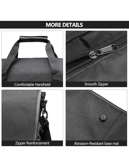 Bolsa de Viaje Convertible Kalawen 45L Negra para Trajes