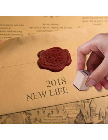 Conjunto de Sellos de Alfabeto MILISTEN - 30 Piezas de Madera