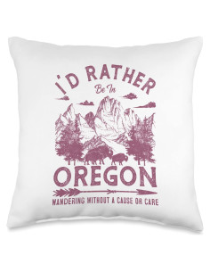 Almohada Vintage Camping Oregon 40x40 cm Poliester