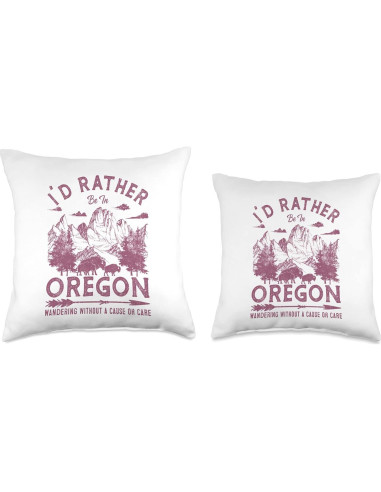 Almohada Vintage Camping Oregon 40x40 cm Poliester