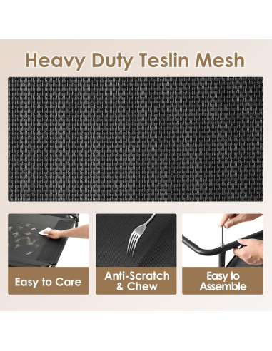 Cama Elevada para Perros EHEYCIGA Mediana 89x56 cm Impermeable