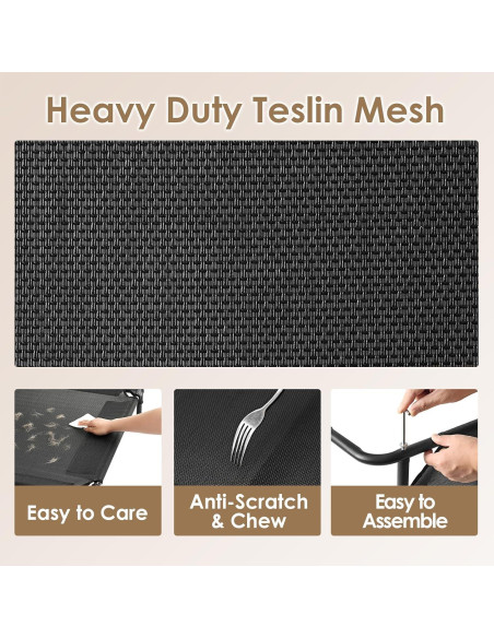 Cama Elevada para Perros EHEYCIGA Mediana 89x56 cm Impermeable