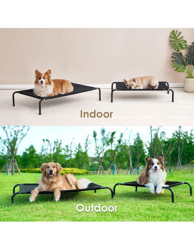 Cama Elevada para Perros EHEYCIGA Mediana 89x56 cm Impermeable
